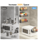 4 Pack Magnetic Spice Rack Organizer