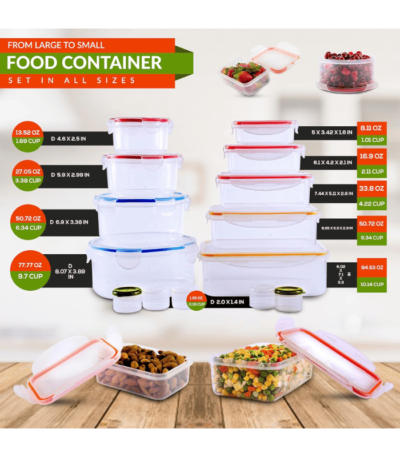 Food Storage Containers with Airtight Lids