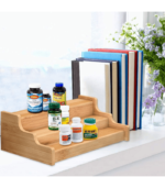 3 Tier Bamboo Expandable Display Shelf
