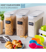 4Pcs Set Plastic Food Storage Containers
