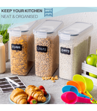 4Pcs Set Plastic Food Storage Containers