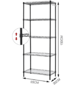 5 Shelves Unit Metal kitchen Storage Rack