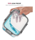 6-Piece Superior Glass Food Containers Set