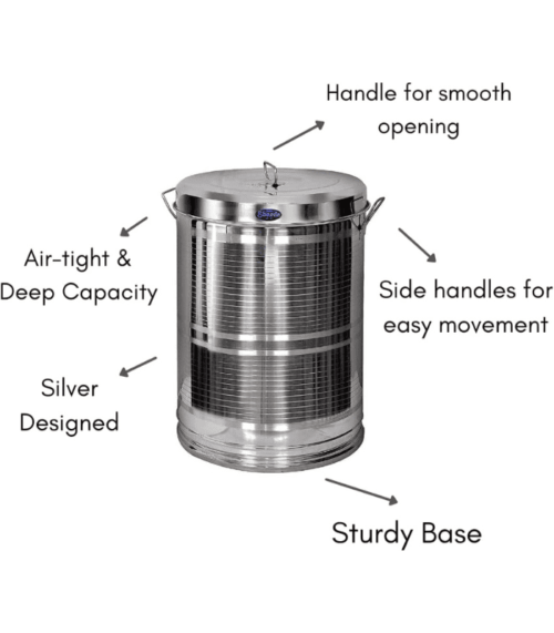 Large Stainless Steel Storage Drum Containers