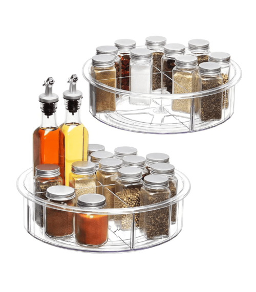 Rotating Spice Rack Food Storage