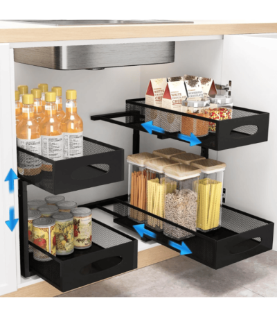 Pull out Cabinet Baskets with Sliding Drawers