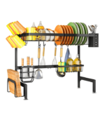 2 Tier Dish Rack Drainer for Kitchen Counter