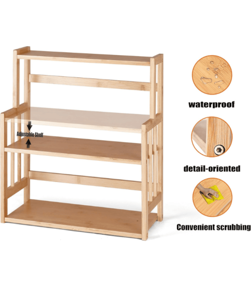3 tier Standing pantry Shelf for Countertop