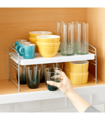 Adjustable Cabinet Shelf Organizer for Counter