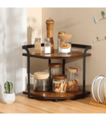 2 Tier Wood Spice Rack