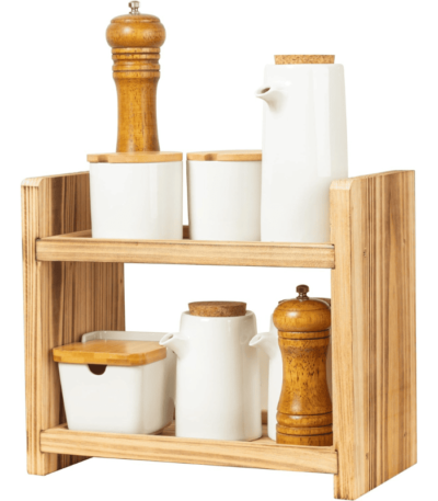Kitchen countertop Wood Spice Rack