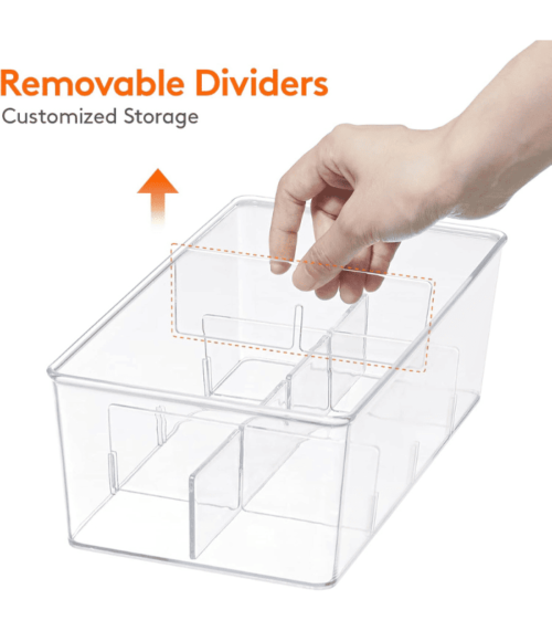 Plastic Stackable Tea Bag Organizer for Counter