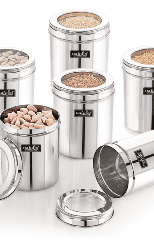 1 Kg Stainless Steel Containers for kitchen