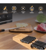 Bamboo Wood Drawer Knife Organizer