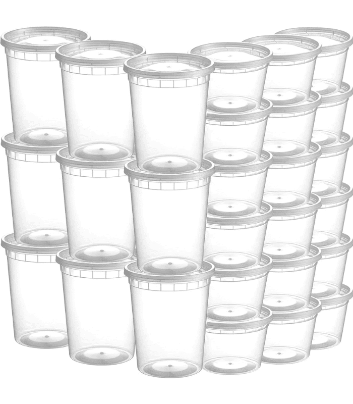 Deli Food Containers with Lids - (48 Sets)
