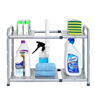 Under Sink Expandable Shelf Organiser Rack