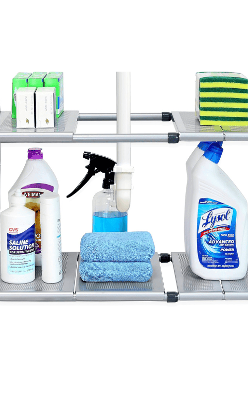 Under Sink Expandable Shelf Organiser Rack