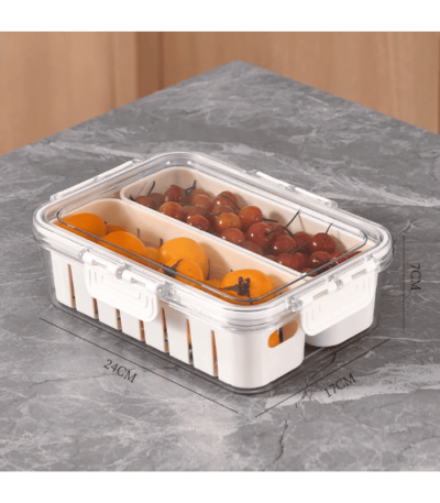 Fruit Storage Box for Fridge with Lid