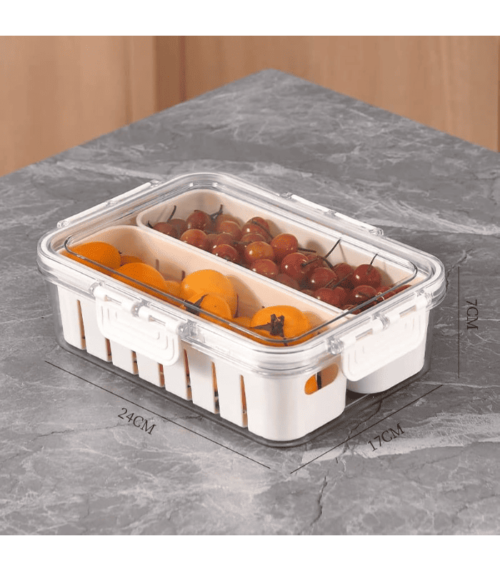 Fruit Storage Box for Fridge with Lid