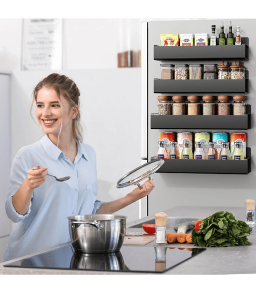 Moveable Fridge Magnetic Spice Racks