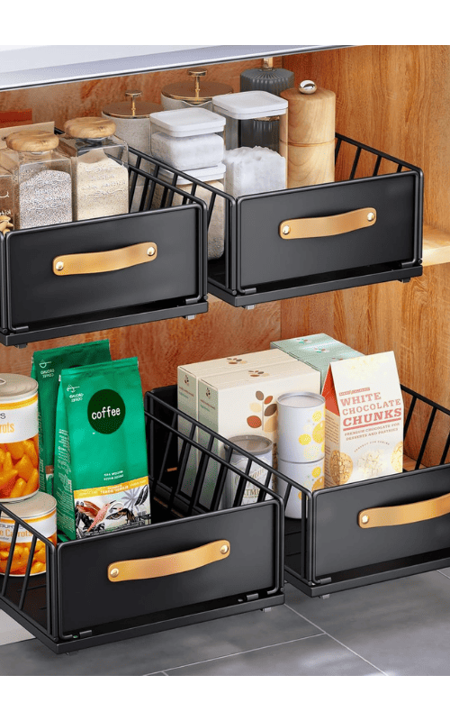 Pull out Cabinet Organizer Fixed with Adhesive