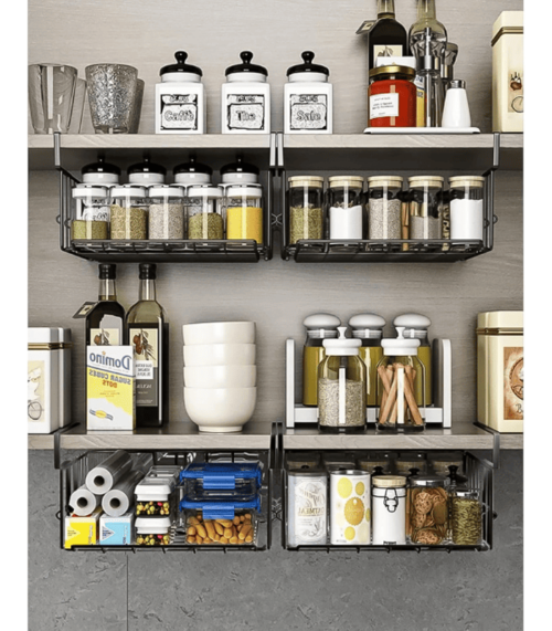 Hanging Wire Basket Shelves
