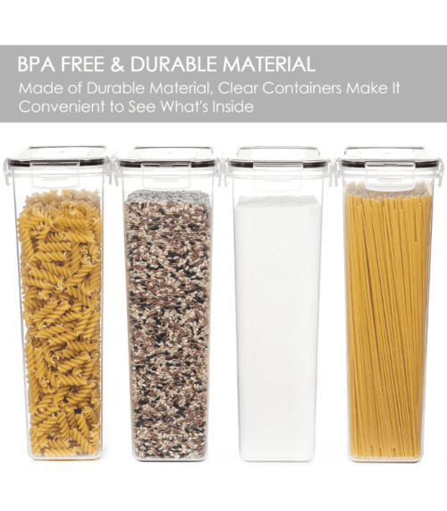 4 PCS Pasta Containers for Pantry Organization