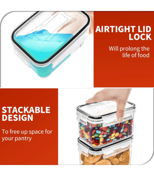 24 Pack Airtight Food Storage Containers
