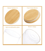 Glass Kitchen Clear Container for Food Storage