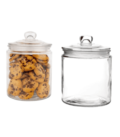 Airtight Glass Storage Cookie Jar for Flour