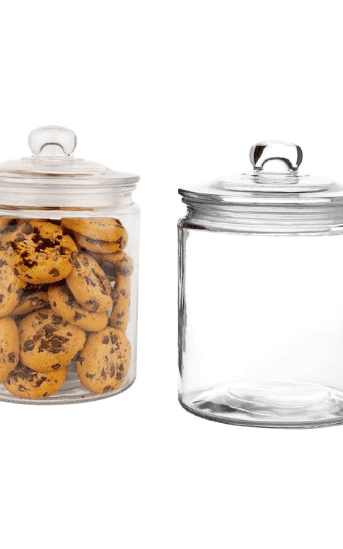 Airtight Glass Storage Cookie Jar for Flour