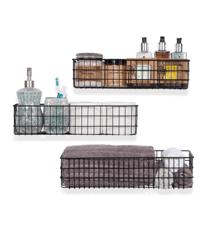 Wall Mounted Metal Wire Baskets