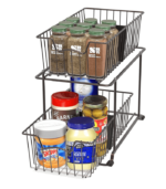 2 Tier Cabinet Wire Basket Drawer Organizer