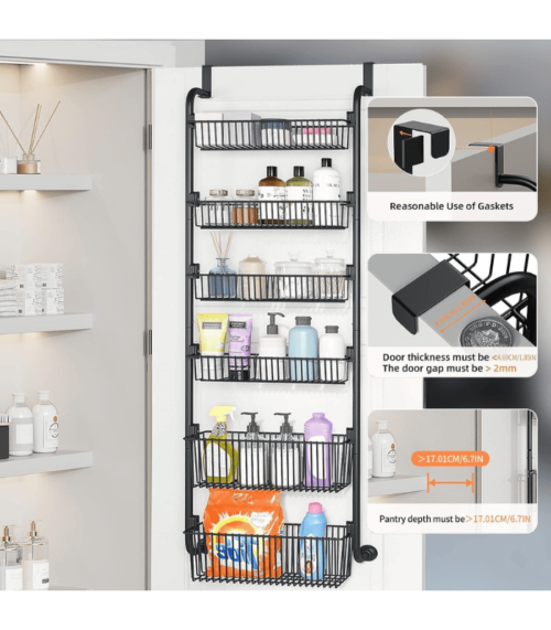 6-Tier Over the Door Pantry Organizer