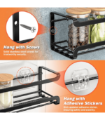 Spice Rack wall mounted 4 Pack