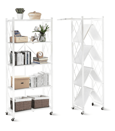 Foldable Storage Shelves 5 Tier