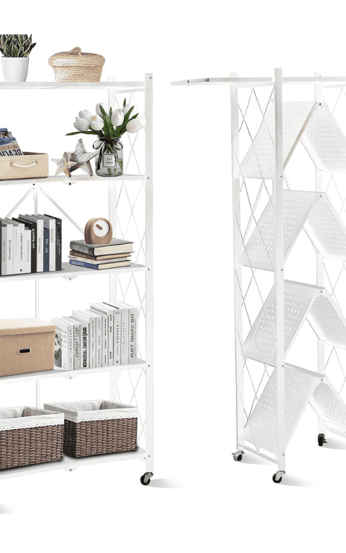 Foldable Storage Shelves 5 Tier