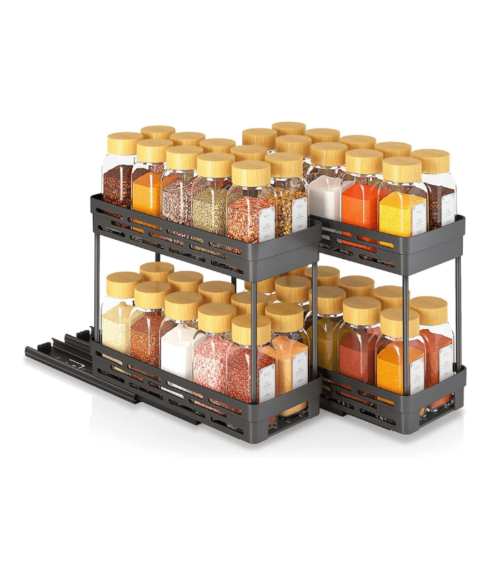 Slide Out Spice Racks Organizer