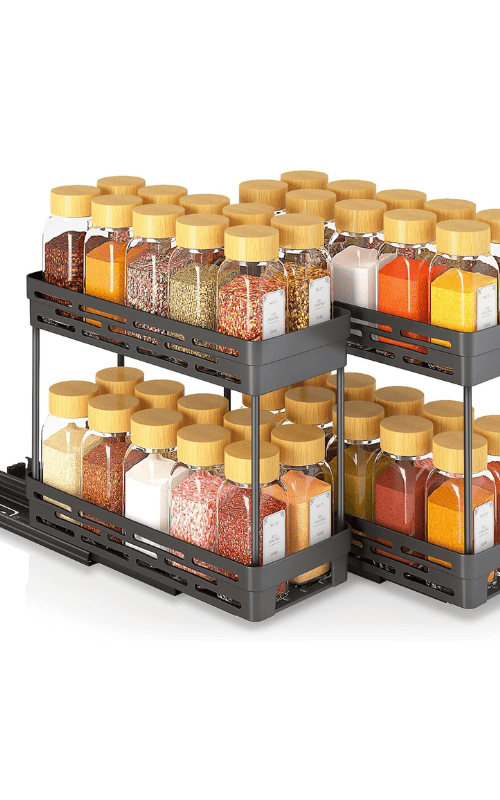 Slide Out Spice Racks Organizer