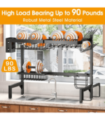 2 Tier Dish Rack Drainer for Kitchen Counter