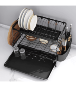 2 Tiers Dish Drying Stand With Drainer
