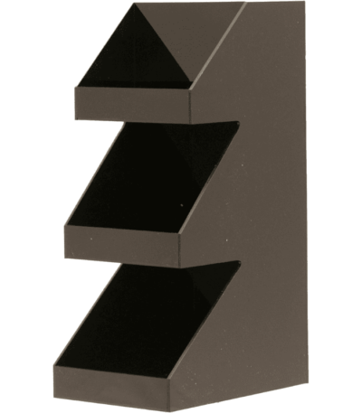 Mind Reader 3-Tier Acrylic Coffee & Tea Condiment Organizer (Black)