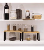 Stackable & Expandable Cabinet Shelf