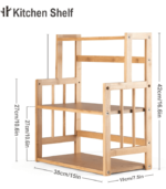 3 tier Standing pantry Shelf for Countertop