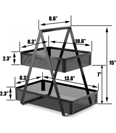Tiered Snack Organizer Countertop