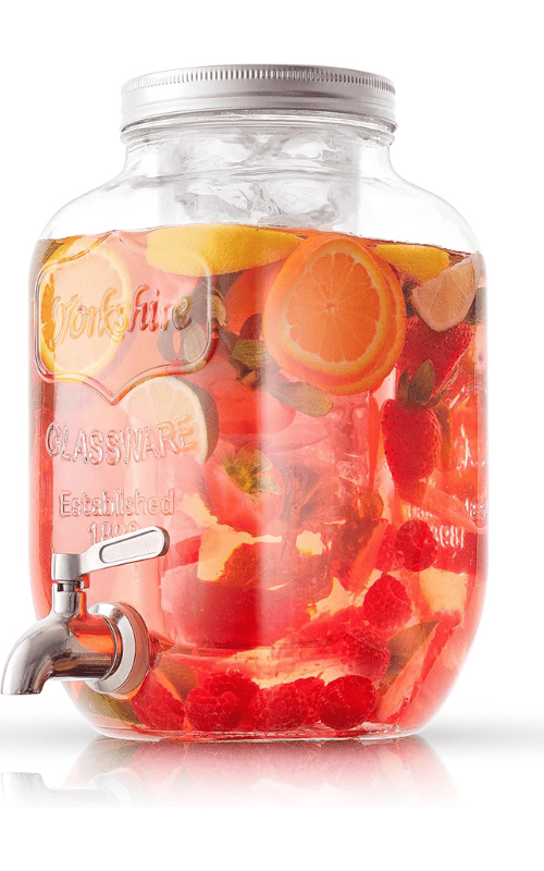 Glass Beverage Dispenser with Spigot