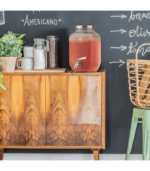 Glass Beverage Dispenser with Metal Spigot