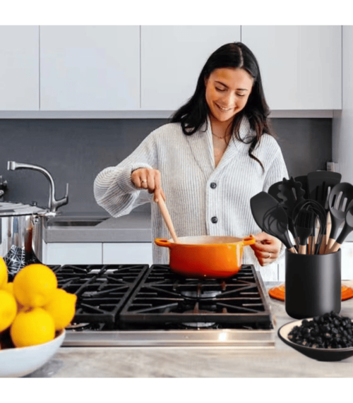 Ceramic Kitchen Utensil Holder For Countertop