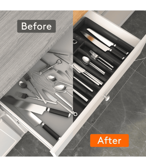 Expandable Utensil Tray for Kitchen