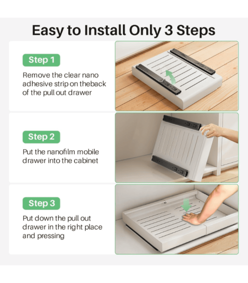 Pull-Out Cabinet Organizer For Kitchen